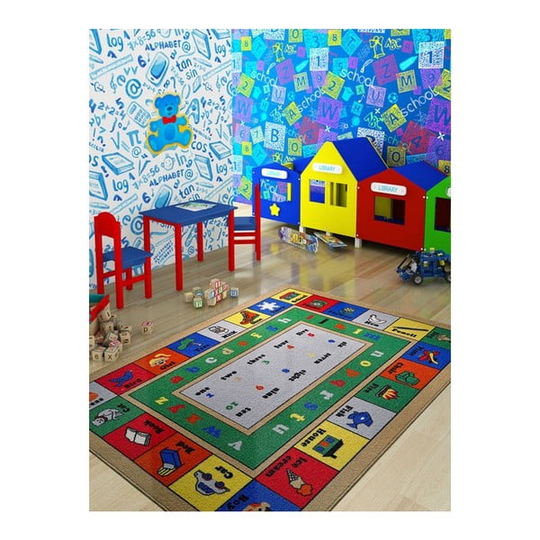 Vaikiškas kilimas Confetti Lesson, 100 x 150 cm