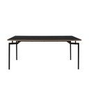 Valgomojo stalas juodos spalvos 90x180 cm Alto – Støraa