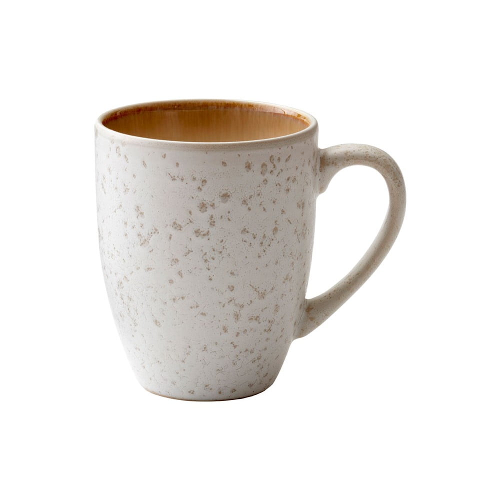"Bitz Basics" kreminės spalvos keramikos puodelis su rankena, 300 ml
