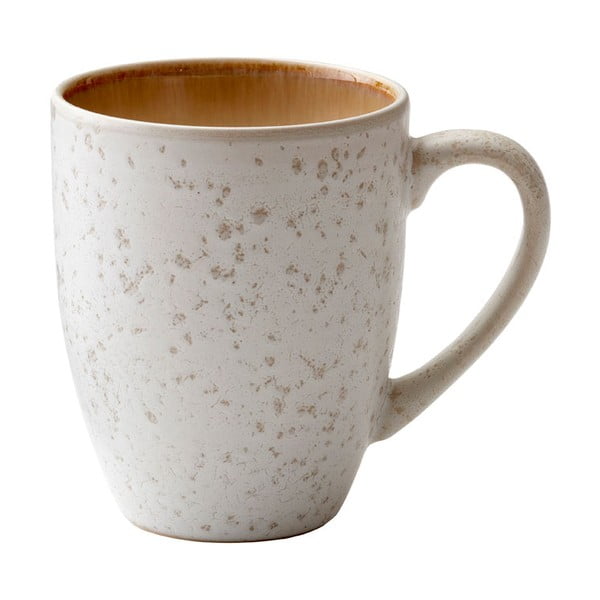 "Bitz Basics" kreminės spalvos keramikos puodelis su rankena, 300 ml