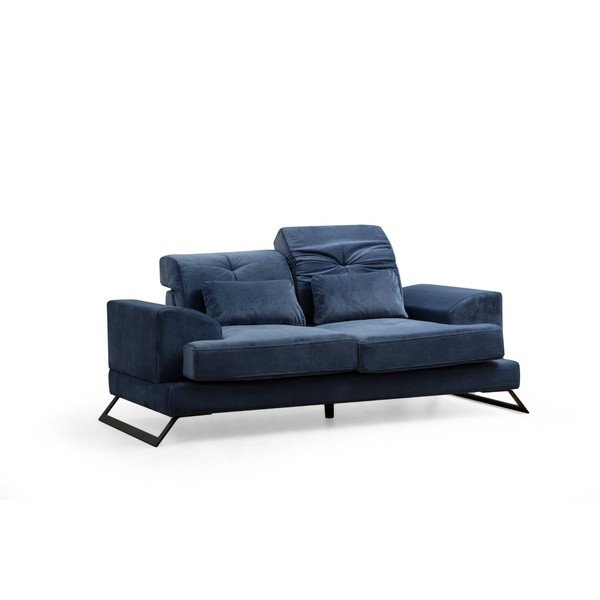 Sofa mėlynos spalvos 185 cm Frido – Balcab Home-image-2