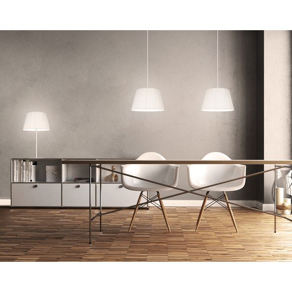 Baltas dviejų šakų pakabinamas šviestuvas Sotto Luce KAMI Elementary M 2S-image-2