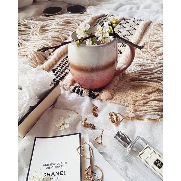 Puodelis Sass & Belle Dip Glazed Pink-image-2