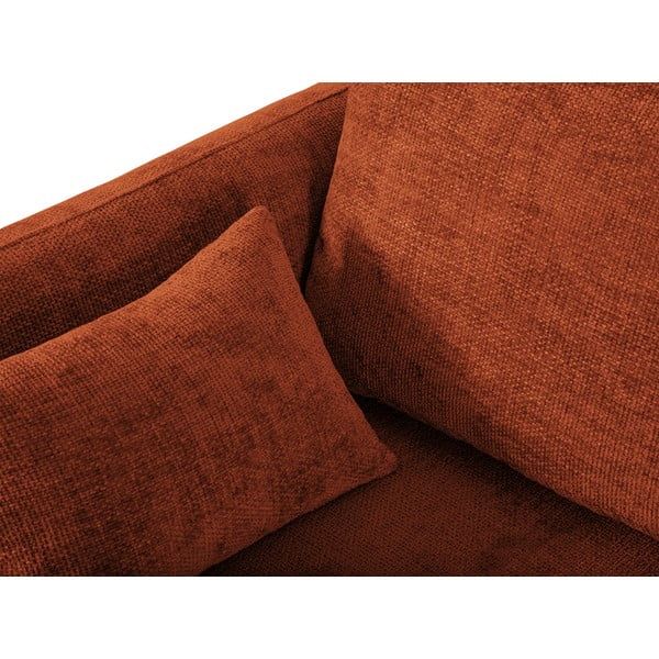 Kampinė sofa oranžinės spalvos (su dešiniuoju kampu) Matera – Cosmopolitan Design-image-1