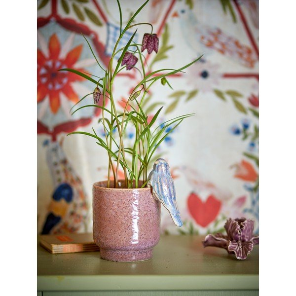 Iš molio rankomis dažytas gėlių vazono dangtelis ø 11 cm Larky – Bloomingville-image-1