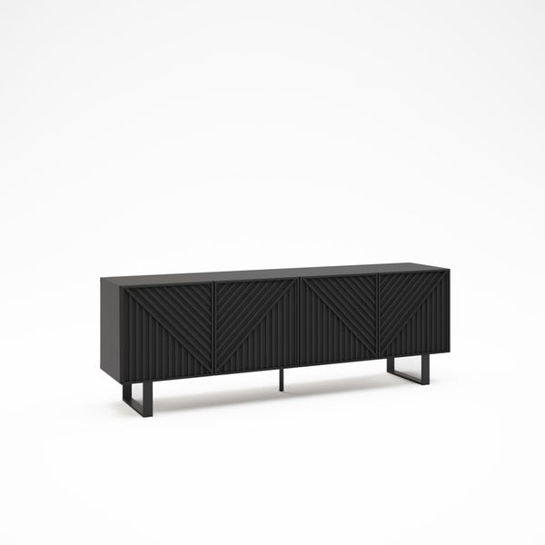 TV spintelė juodos spalvos 161x55x35 cm Peta – Marckeric-image-3