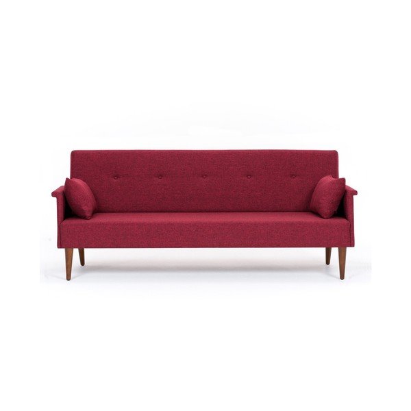 Bordo spalvos sofa-lova Balcab Julia