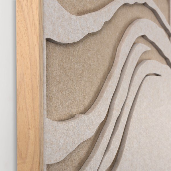 3D paveikslas su rėmeliu/sugeriantis garsą 62x62 cm Sacred Silence 2 – Malerifabrikken-image-4