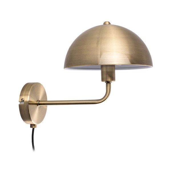 Aukso spalvos sieninis šviestuvas Leitmotiv Bonnet, aukštis 25 cm-image-1
