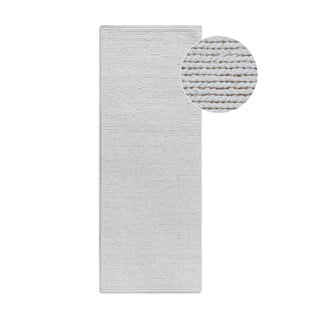 Rankų darbo baltos spalvos iš vilnos kilimas 80x200 cm Francois – Villeroy&Boch