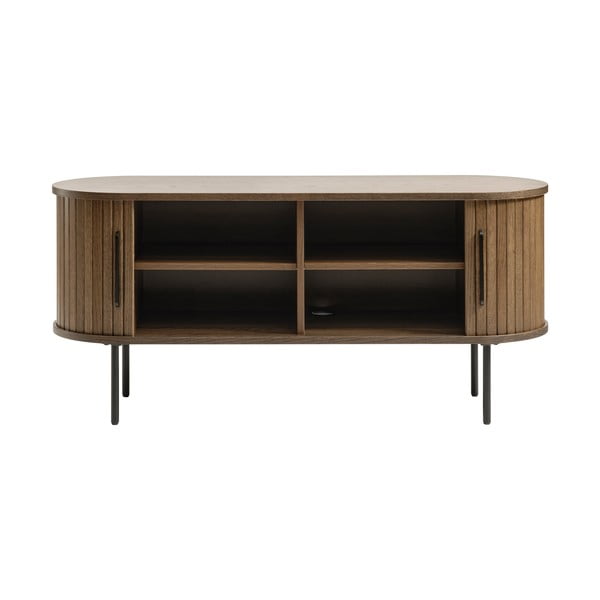 Rudas ąžuolinis TV staliukas 120x56 cm Nola - Unique Furniture-image-3
