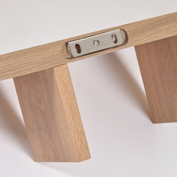 Ąžuolo dekoro sieninė lentyna Kave Home Rasha-image-1