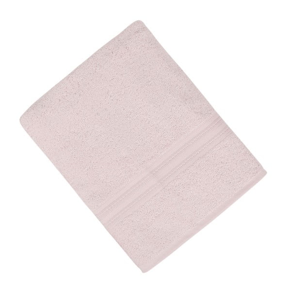 Šviesiai rožinis vonios rankšluostis Lavinya, 70 x 140 cm