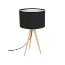 Juodas trikojis medinis stalinis šviestuvas Zuiver