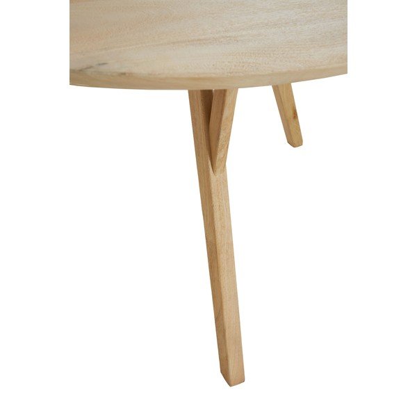 Iš mango masyvo apvalios formos valgomojo stalas ø 120 cm Quenza – Light & Living-image-4
