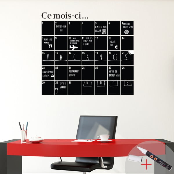 "Ambience" mėnesio kalendoriaus lipdukų ir žymeklių rinkinys