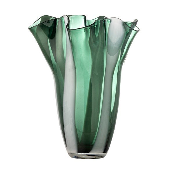 Iš stiklo  rankų darbo vaza žalios spalvos (aukštis 32 cm) Lettice – Bloomingville-image-3
