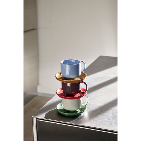 Iš akmens masės puodelis žalios spalvos/kreminės spalvos Amare – Hübsch-image-1