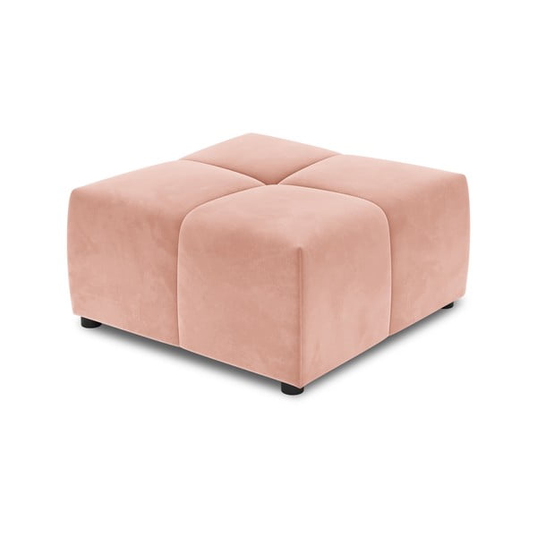 Rožinis aksomo sofos modulis Rome Velvet - Cosmopolitan Design