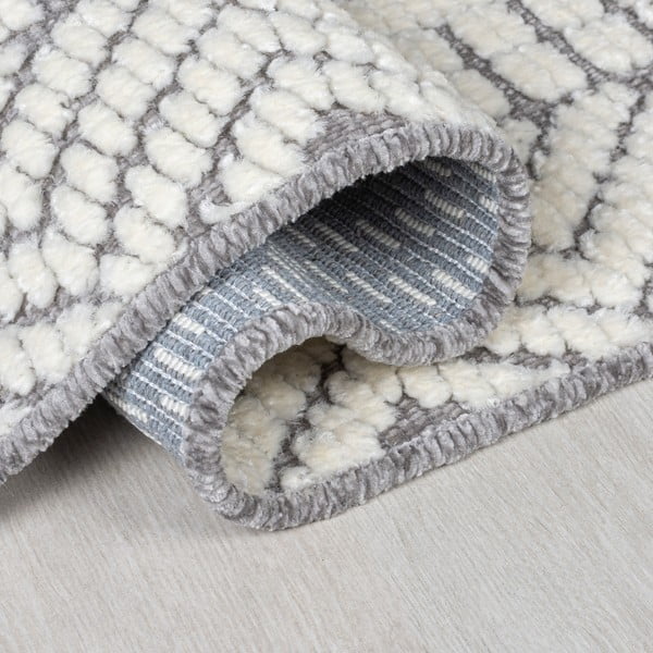 Pilkas kiliminis takelis 218x60 cm Verve Jaipur - Flair Rugs-image-3