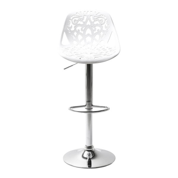 Balta baro kėdė "Kare Design" ornamentas