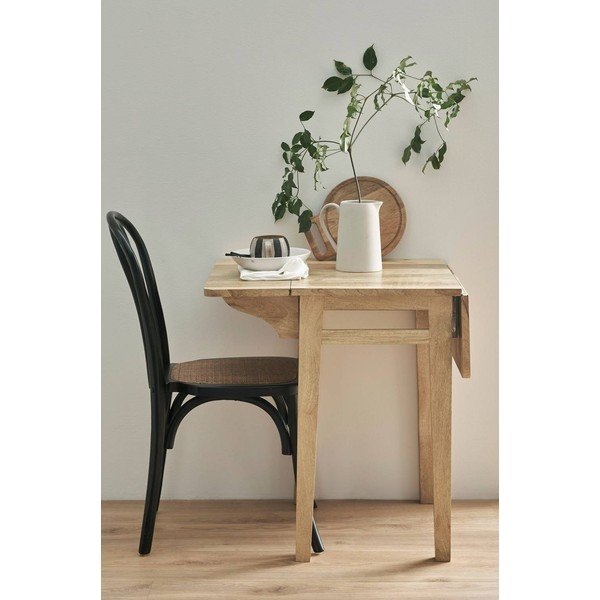 Iš mango masyvo prailginamas valgomojo stalas su papildomu stalviršiu 43,5x60 cm Derri – Ellos Home-image-2