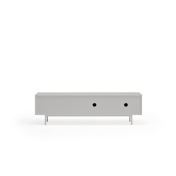 TV spintelė pilkos spalvos/natūralios spalvos iš ąžuolo 180x52 cm Sierra – Teulat-image-4