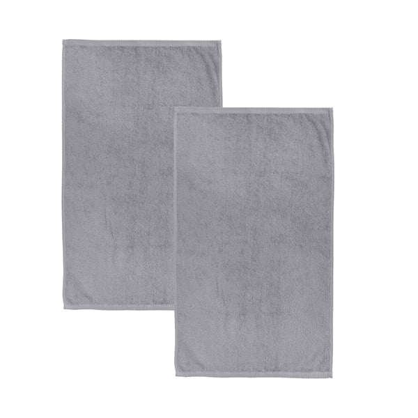 Pilkos spalvos greitai džiūstantys/iš frote audinio iš medvilnės vonios rankšluosčiai 2 vnt. 90x140 cm Quick Dry – Catherine Lansfield