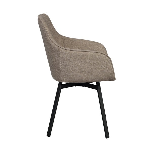 Smėlio spalvos iš audinio valgomojo kėdžių komplektas 2 vnt. Alison – Rowico-image-3