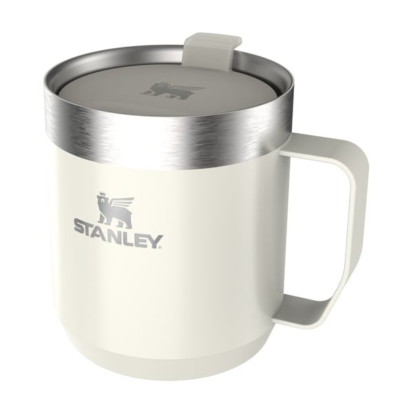 Kreminės spalvos iš nerūdijančio plieno termo puodelis 350 ml Stay-Hot Camp Mug Cream Gloss – Stanley-image-1
