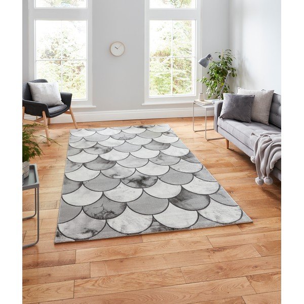 Pilkas/sidabro spalvos kilimas 170x120 cm Craft - Think Rugs-image-1
