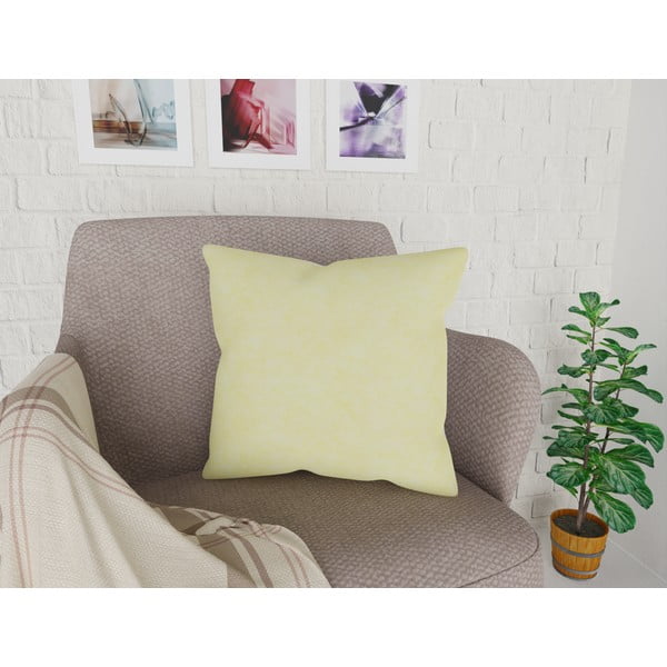 Geltonos spalvos pagalvės užvalkalas Vitaus, 42 x 42 cm-image-1
