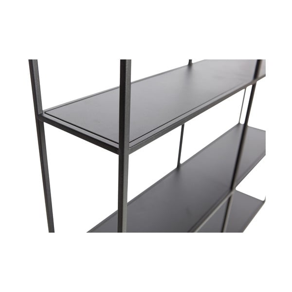 Kelių aukštų sieninė lentyna juodos spalvos iš metalo Meert – WOOOD-image-4