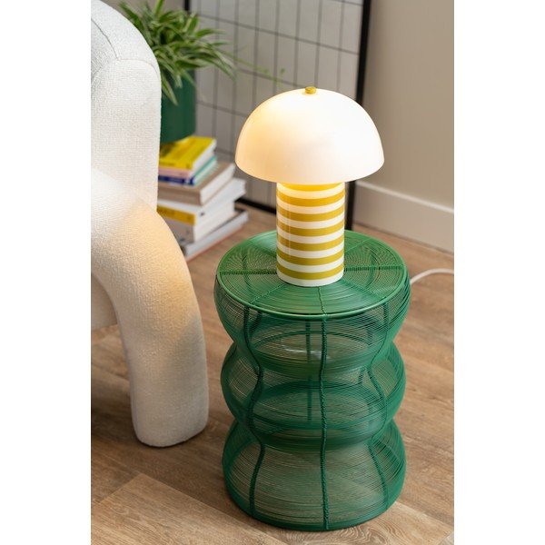 Iš metalo apvalios formos šoninis stalas ø 30 cm Cuerda Onda – Leitmotiv-image-1