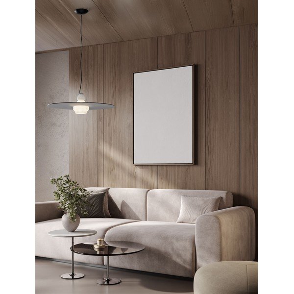 Matinės juodos spalvos iš plieno kabantis šviestuvas ø 60 cm Lora – Nova Luce-image-1