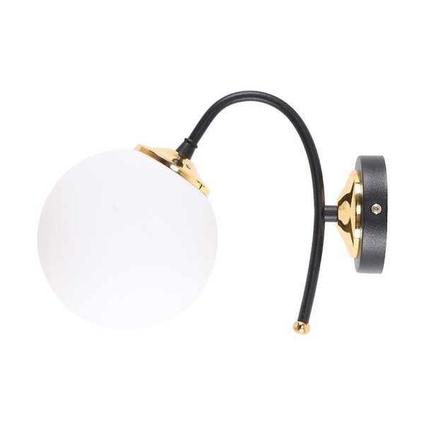 Sieninė lempa baltos spalvos/juodos spalvos ø 15 cm Yoyo – Squid Lighting