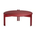 Apvalios formos kavos staliukas iš pušies masyvo raudonos spalvos ø 80 cm Sticks – Karup Design