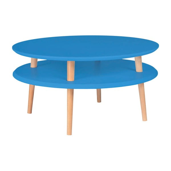 Mėlynas kavos staliukas "Ragaba Ufo", ⌀ 70 cm
