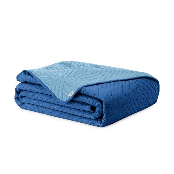 Mėlynos spalvos iš mikropluošto dygsniuota lovatiesė 220x240 cm Softa – Restilo