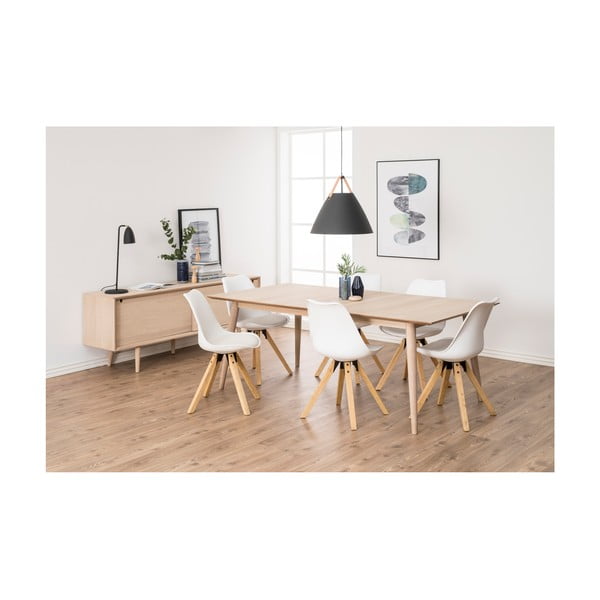 Išskleidžiamas valgomojo stalas su ąžuolo medienos pagrindu Actona Century, 200 x 100 cm-image-2