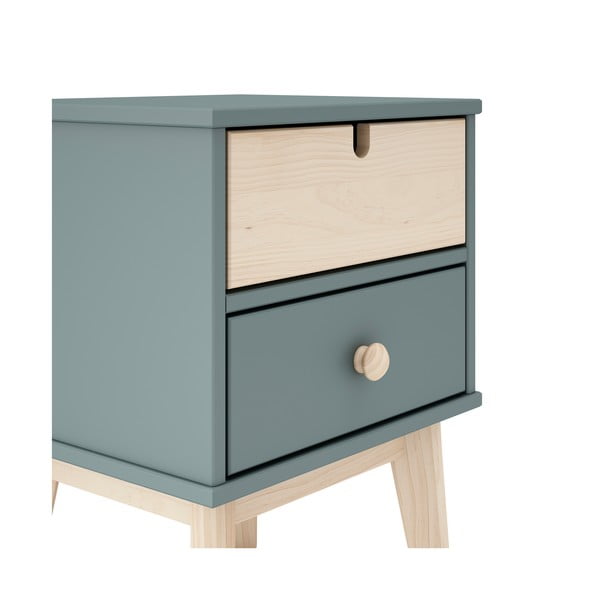 Pilkai žalios spalvos vaikiškas naktinis staliukas Estefania – Marckeric-image-4