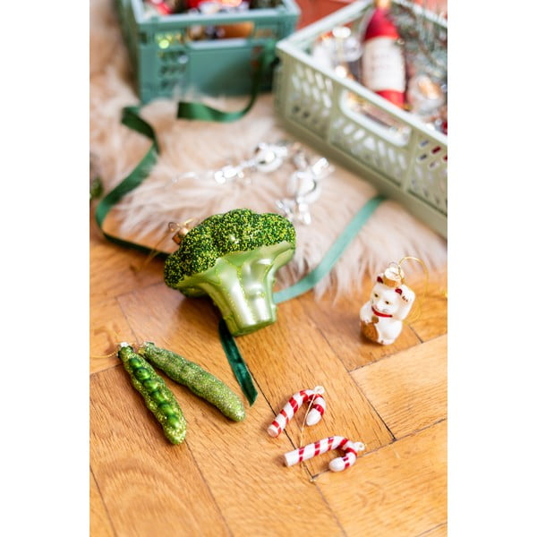 Iš stiklo eglutės papuošimas Peas – Sass & Belle-image-1