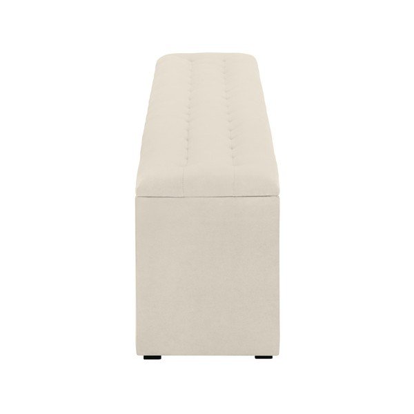 Kreminės spalvos pufas su daiktadėže "Windsor & Co Sofas Nova", 200 x 47 cm-image-4