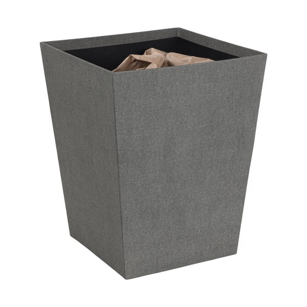 Pilkos spalvos šiukšliadėžė biurui Sofia Canvas Paper Laminate – Bigso-image-4