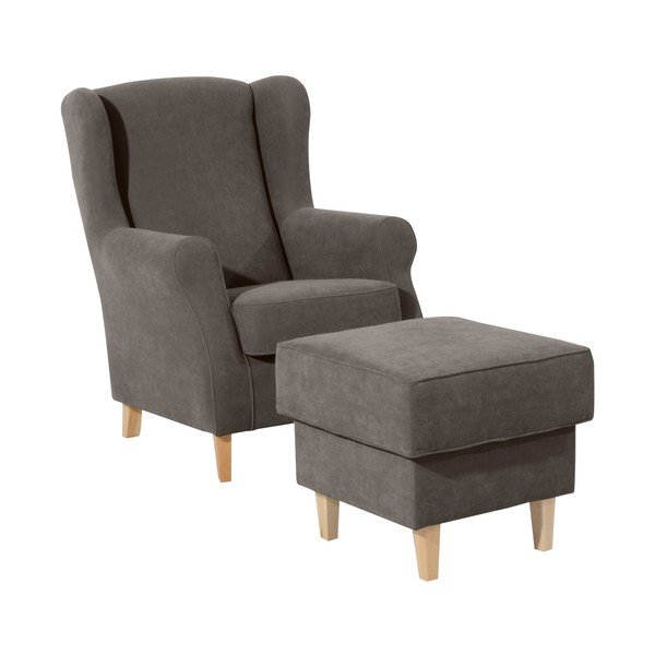 Rudai pilkos spalvos kėdutė kojoms Max Winzer Lorris-image-2