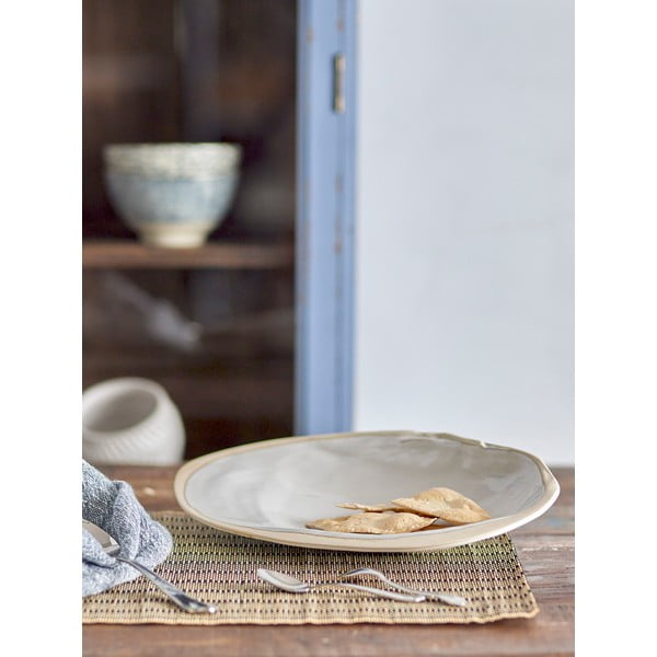 Iš molio dekoratyvinis padėklas 20x33 cm Mateo – Bloomingville-image-1