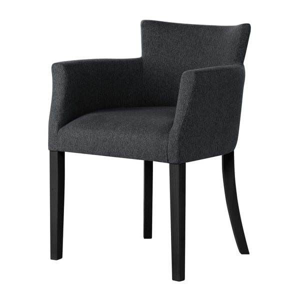 Antracito pilkos spalvos kėdė su juodomis buko medienos kojomis Ted Lapidus Maison Santal