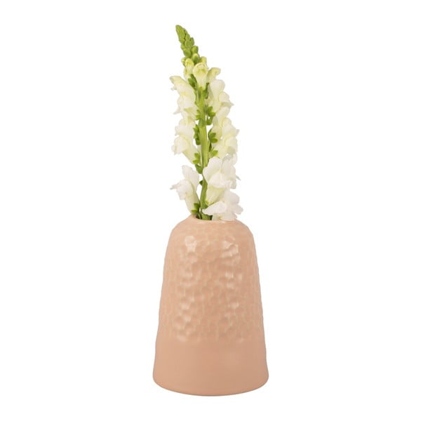 Rožinė keraminė vaza PT LIVING Carve, aukštis 18,5 cm-image-2