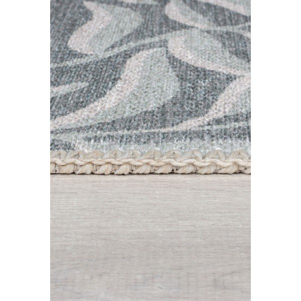 Skalbiamas iš perdirbto pluošto mišinio kilimas šviesiai žalios spalvos 120x170 cm Wallace – Flair Rugs-image-4