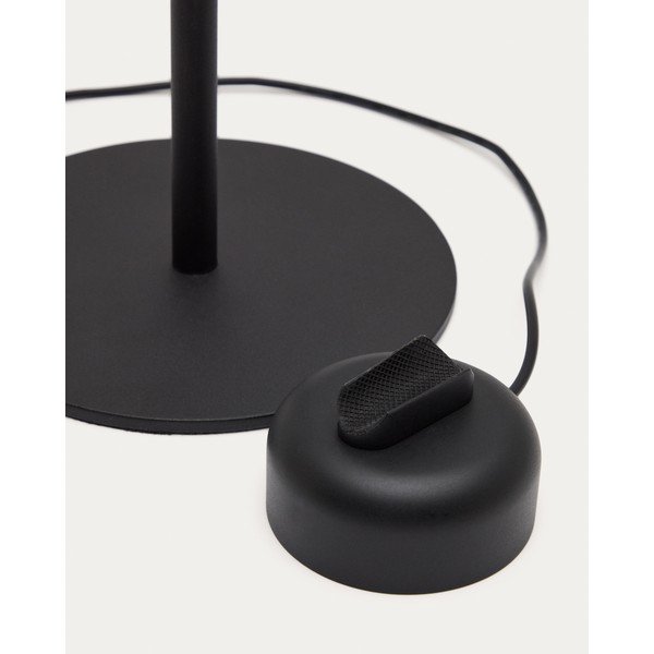 Juodos spalvos iš metalo stalinis šviestuvas LED su pritemdymo funkcija (aukštis 61,5 cm) Orey – Kave Home-image-3